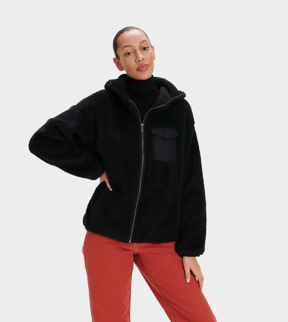 Ugg Hoodie Canada - Ugg Women's Kadence Sherpa Black